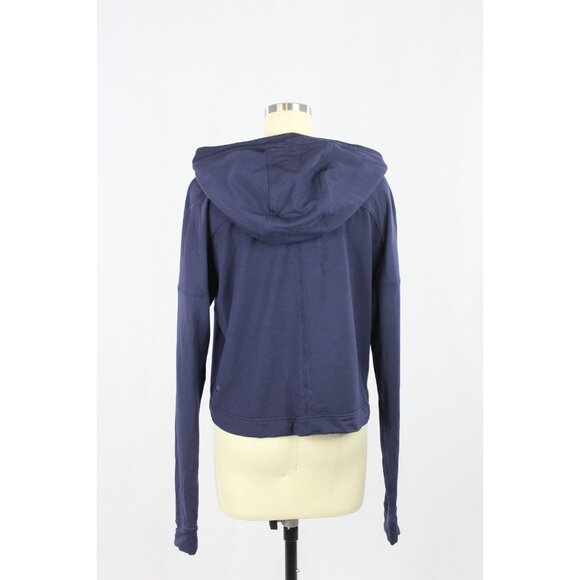 LULULEMON Ceremony Deep Indigo French Terry Hooded Sweatshirt, Size S - Picture 7 of 14